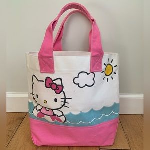Pottery Barn Kids Hello Kitty Canvas Bag Tote